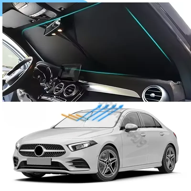 

For Mercedes Benz A-Class W169 W168 W176 Car Windshield Sunshade Cover Front Window Sun Shade Visor Car Interior UV Protection