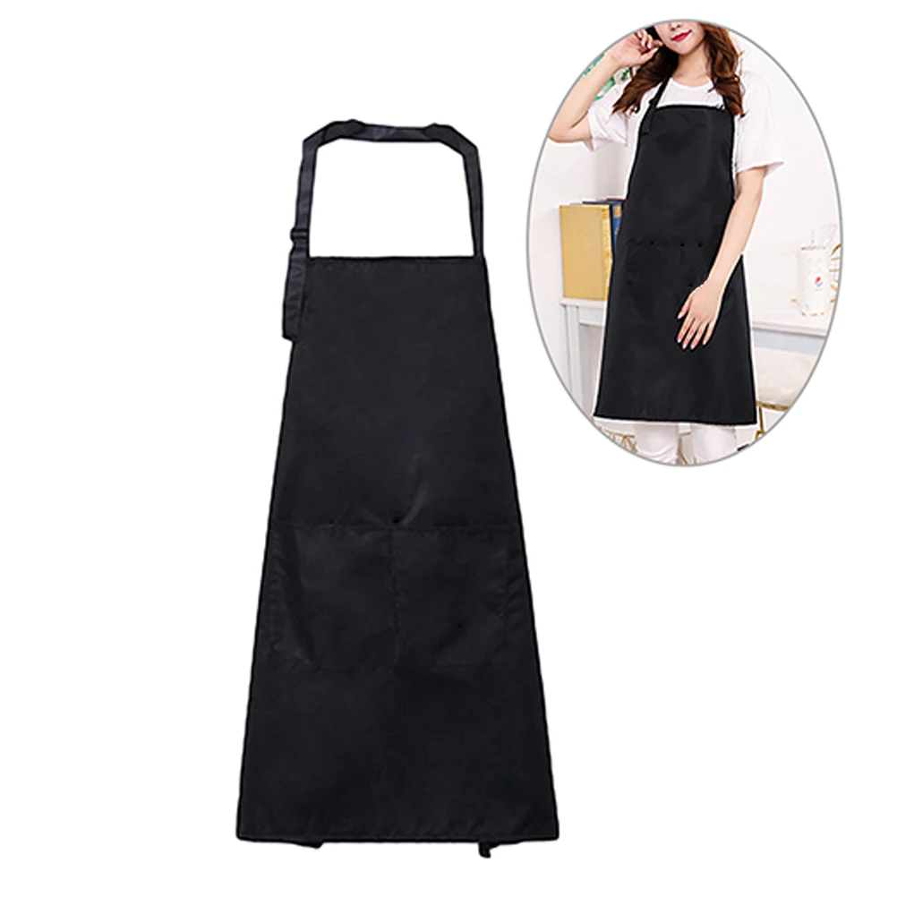 

4 pcs Waterproof Apron Premium Fabric Hanging Neck Adjustable Strap OilProof DustProof Kitchen Cooking Bib Nordic Style Home