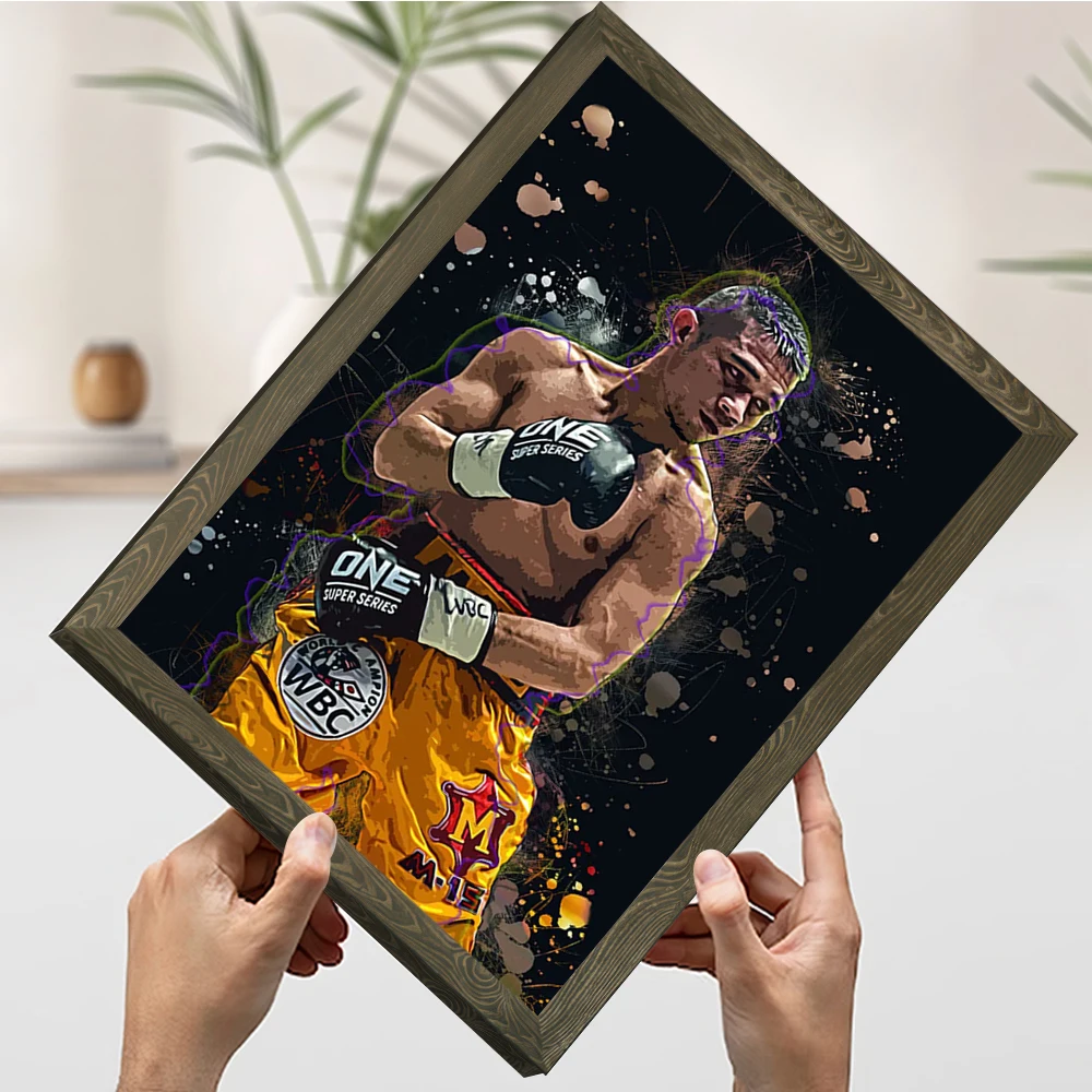 Srisaket Sor Rungvisai الطباعة المشارك تخصيص صور الرسم على لوحات القماش الجدارية للديكور الداخلي غرفة جدارية المنزل #3