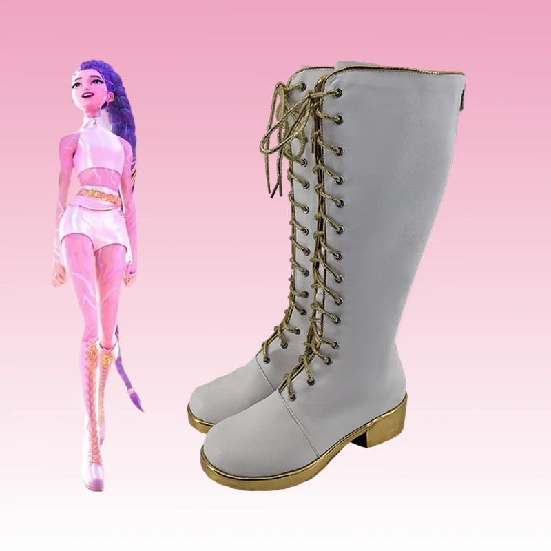 Anime KPop Demon Hunters Kostuum Laarzen Rumi Mira Zoey Cosplay Schoenen Op maat gemaakte kinderschoenen Laarzen