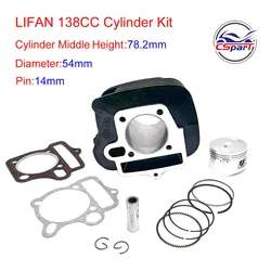 Performance 54MM 14MM 78MM Cylinder kit Change Lifan ZongShen 125CC to 138CC Engine Kaya Xmotos Apollo Tmax Pit Dirt Bike Parts