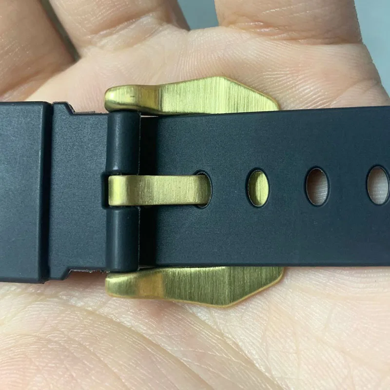 18 20 22 24 26mm Silver Black Watch Clasp Buckle Bronze Brass for Pam Bell Rado Montblanc DIY Replace