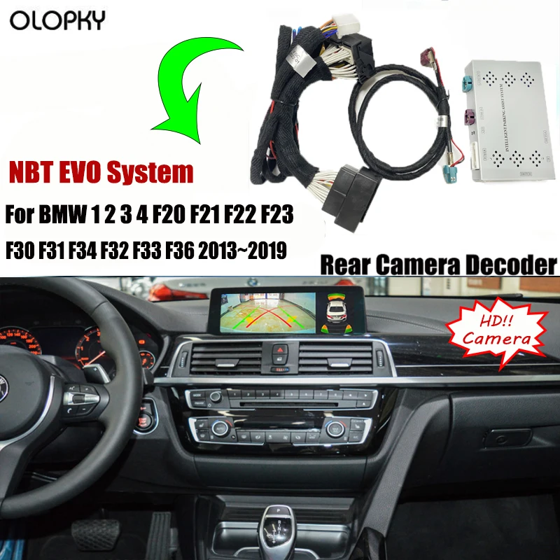 Plug&Play Reverse Camera For BMW 1 2 3 4 F20 F21 F22 F23 F30 F31 F34 F32 F33 F36 2013~2019 OEM Screen Rear View back up Camera