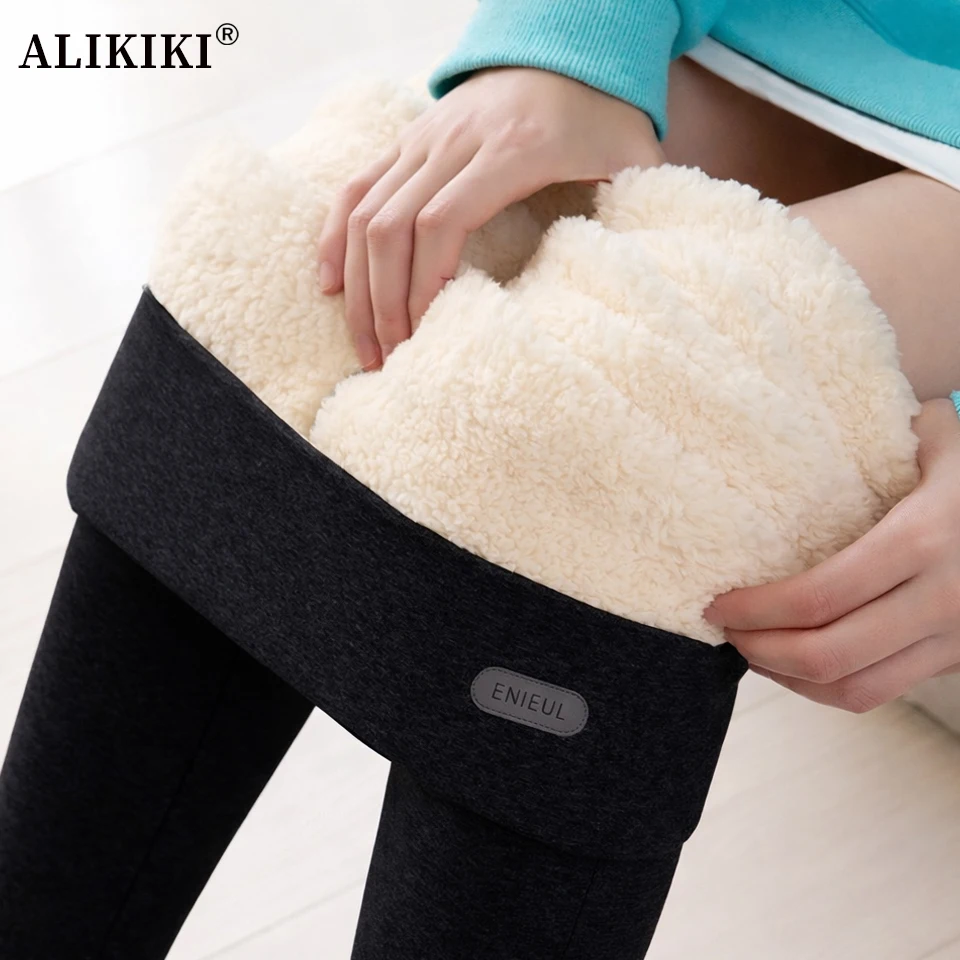 

Fleece Lined Tights Thermal Leggings for Winter Cold Resistance Velvet Pants Thick Fleece Trousers Plus Size
