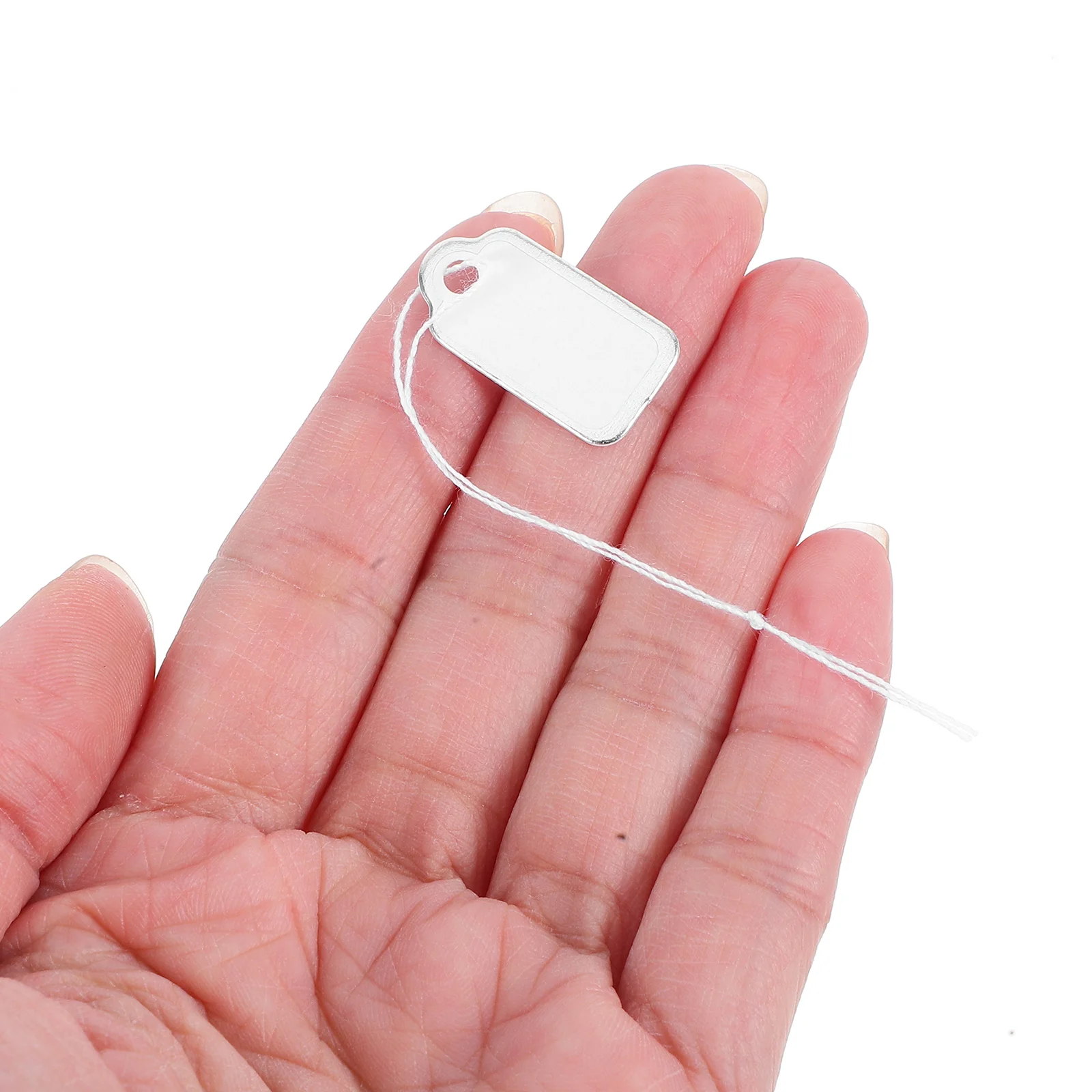 

200 шт., бирки для ювелирных изделий, серебряный край, хлопковая веревка, чистые бумажные этикетки, ценовые ожерелья, браслеты, розничный дисплей, маленькие бирки для ювелирных изделий