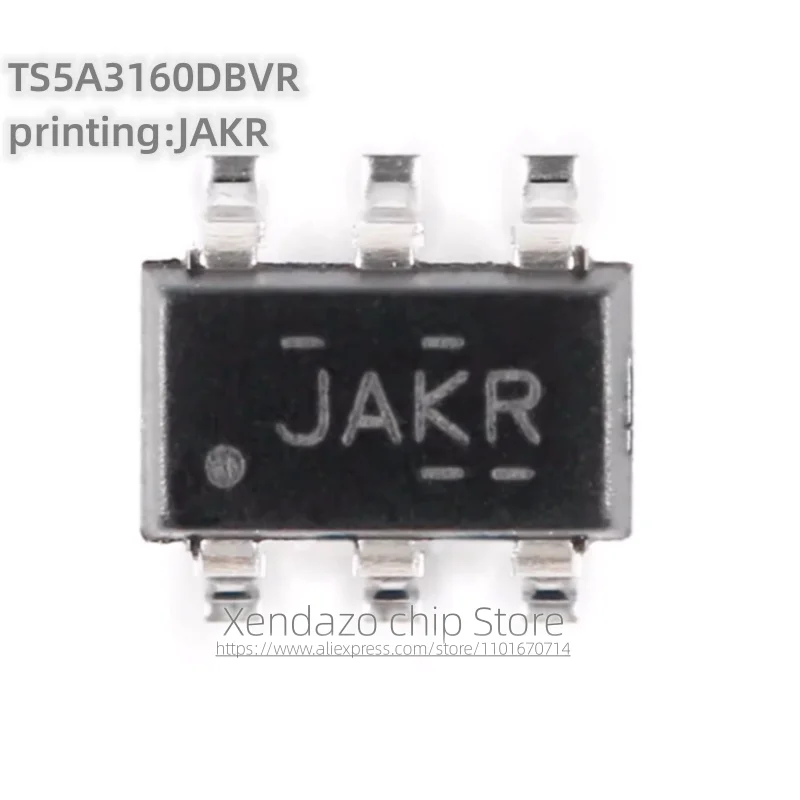 10pcs/lot TS5A3160DBVR printing JAKR SOT-23-6 package Original genuine Single channel analog switch chip