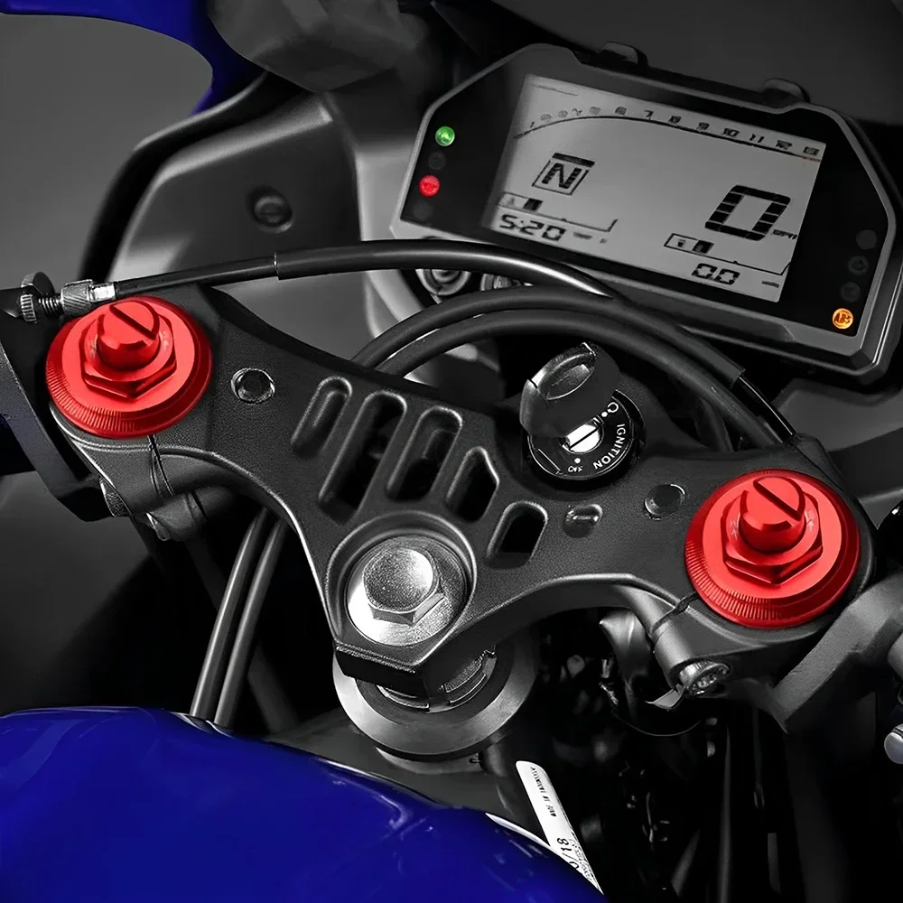 Voor YAMAHA MT03 MT-03 YZF-R3 YZF R3 Motorfiets Schokdemper Schroef Preload Richters Bouten Vork Cover Cap Accessoires