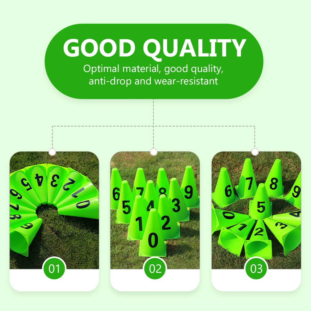 1 conjunto de baldes de treinamento de futebol pe de alta qualidade barriles de sinal de futebol antidrop resistente ao desgaste para esportes cones de treinamento de bola de futebol