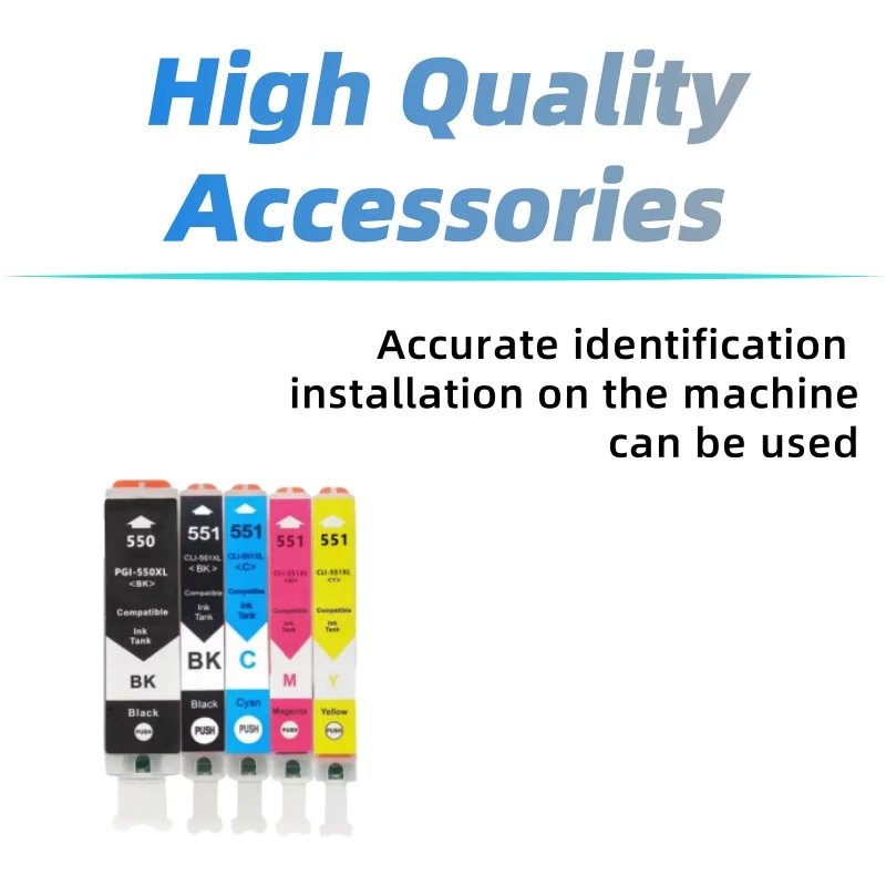 2 セット PGI-550XL CLI-551XL インクカートリッジキヤノン PIXUS MP560 MP620 MP630 MP640 プリンタ IP3600 IP4600 IP4700 MX860 MX870 インク