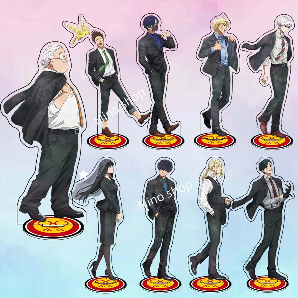 Anime SAKAMOTO DAYS Asakura Shin Sakamoto Taro Nagumo Yoichi 15CM Acrylic Stand Cute Keychain Figure Desktop Decor Fans Gift