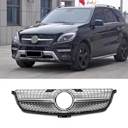 Front Bumper Grille Hood Tuning Racing Grill For Mercedes-Benz ML Class W166 ML300 ML320 ML350 ML40 ML450 2012-2015 ABS Grills