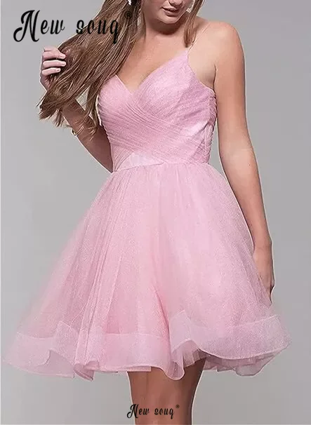 Pink Sexy A Line Vestidos, Querida Tulle, Sem mangas Prom Vestidos, Vestidos de festa, Ocasiões Especiais Vestidos, 2024