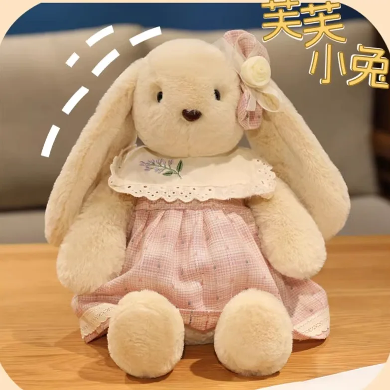 

Мягкая ор Plu, кукла-кролик с длинными ушками, одеяло, игрушка для детей, милый медведь, мягкая игрушка-кролик Fufu S Canion...