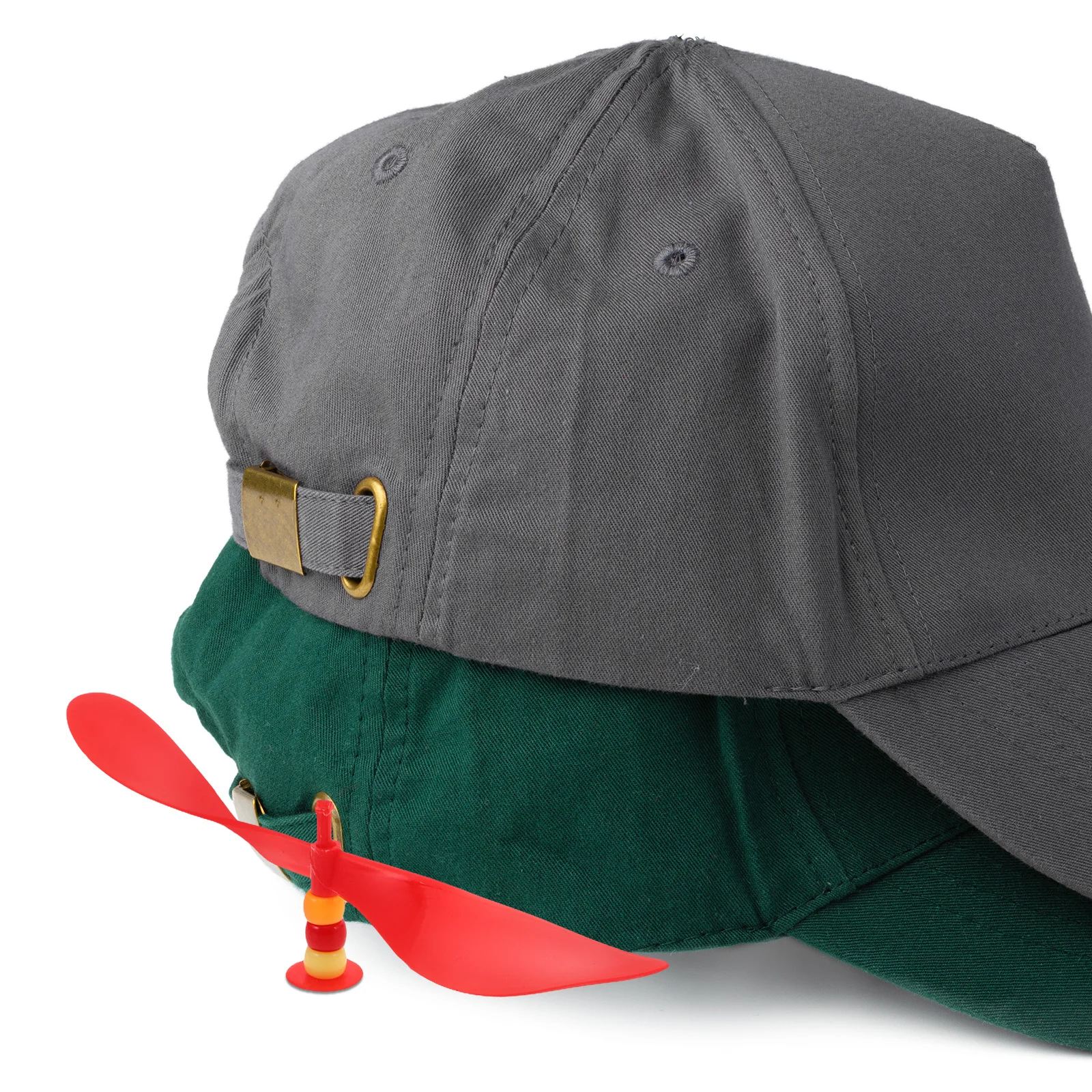 2 pezzi di cappello da libellula con elica colorata decorazione superiore vorticosa per berretti da baseball facile da attaccare divertente accessorio per bomboniere novità