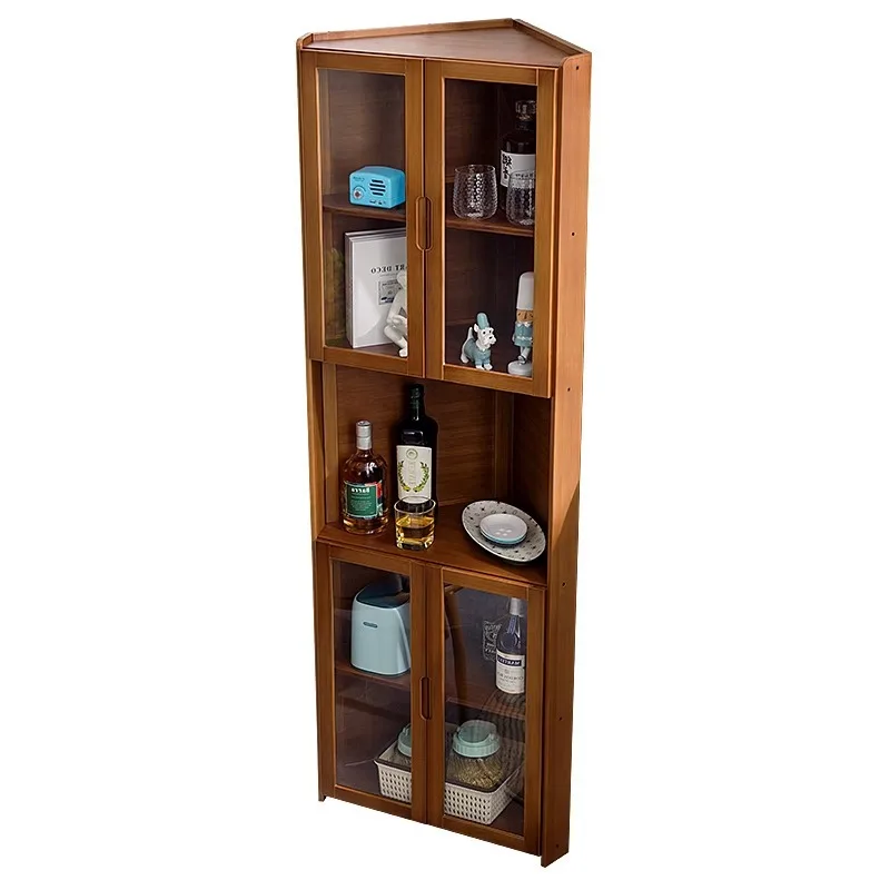 

Corner Kitchen Shelf Finishing Rack Seasoning Shelf Storage Rack Kitchen Household Shelf Dining Side Cabinet Multi-layer