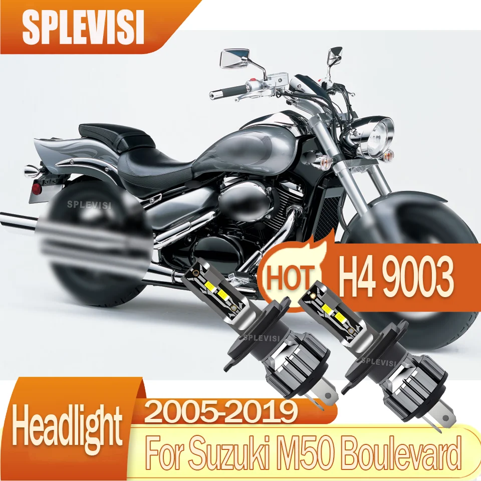 Longer Life 9003 led motorcycle headlight Plug and Play For Suzuki M50 Boulevard 2005 2006 2007 2008 2009 2010 2011 2012-2019