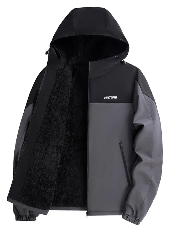 

Мужская куртка Thiened Fce, осенне-зимняя повседневная универсальная спортивная куртка, ветрозащитная водонепроницаемая мужская одежда с капюшоном Jaet