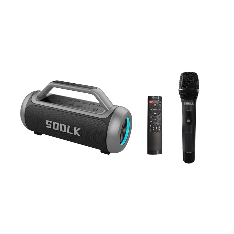 

SODLK T80K Wireless Portable Boombox Speaker 100 Watt Rechargeable Boom Box Speaker Portable Music Barrel Loud Stereo System