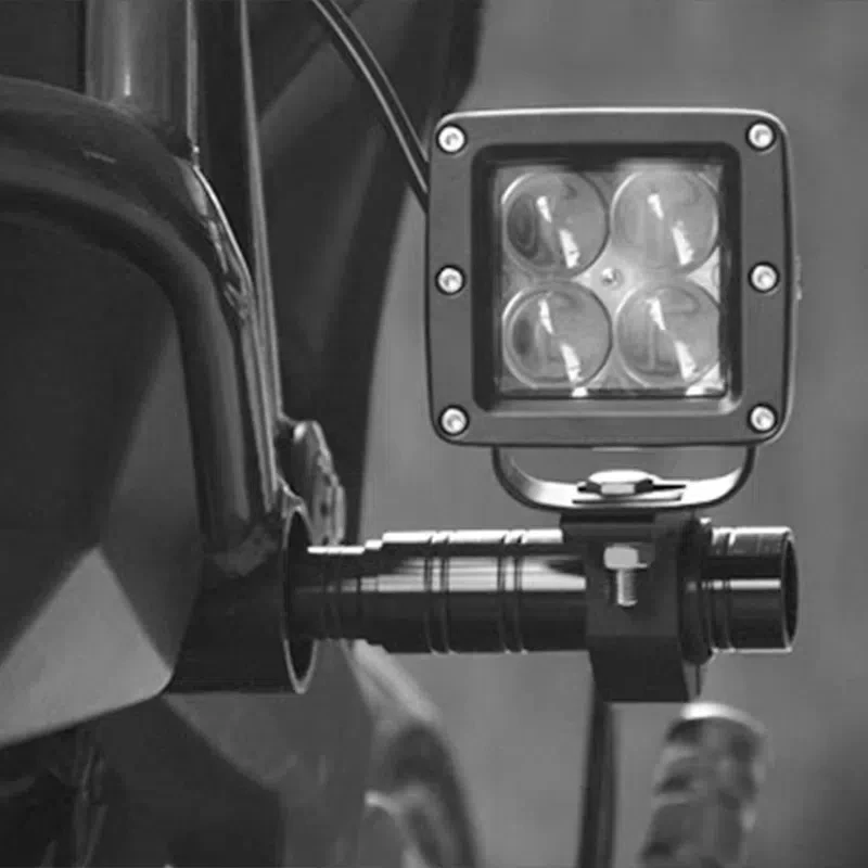 Projecteur modifié CNC pour moto, lumière de sauna LED, antibrouillard, 8mm