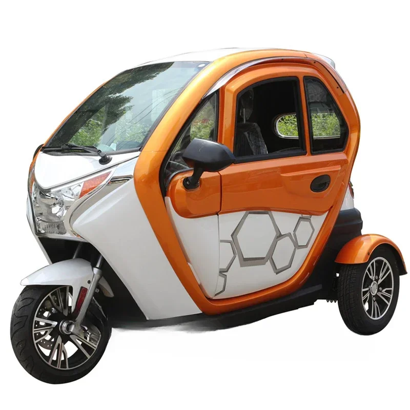 2500W Adult Tricycle 3 Wheel Electric Car Fully Enclosed High Speed Transport Vehicle Old People Mobility Scooter