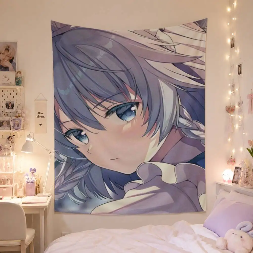 Izayoi Sakuya TOUHOU Project Flag Digital Printing Banner for Garage Wall Out Door Decoration