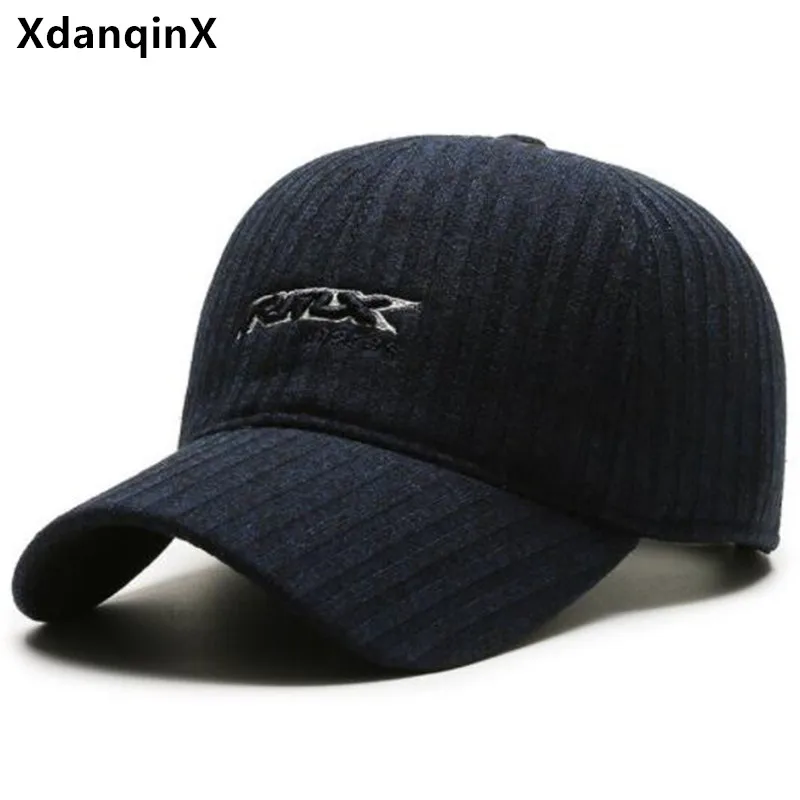 

2022 Winter New Men's Warm Baseball Caps Plus Fluff Thickening Sports Cap Fashion Embroidery Party Hats Trucker Hat Snapback Cap