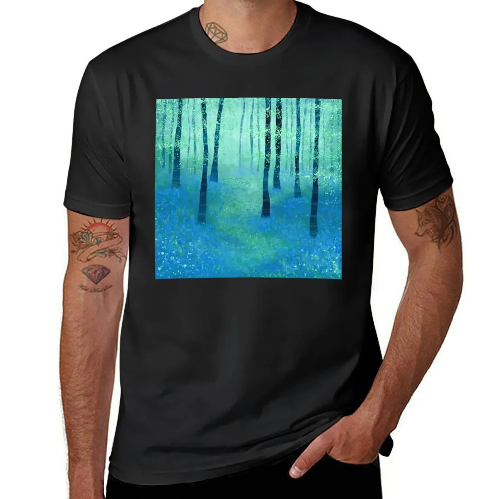 Bluebells, Challock T-Shirt summer top hippie clothes men t shirts