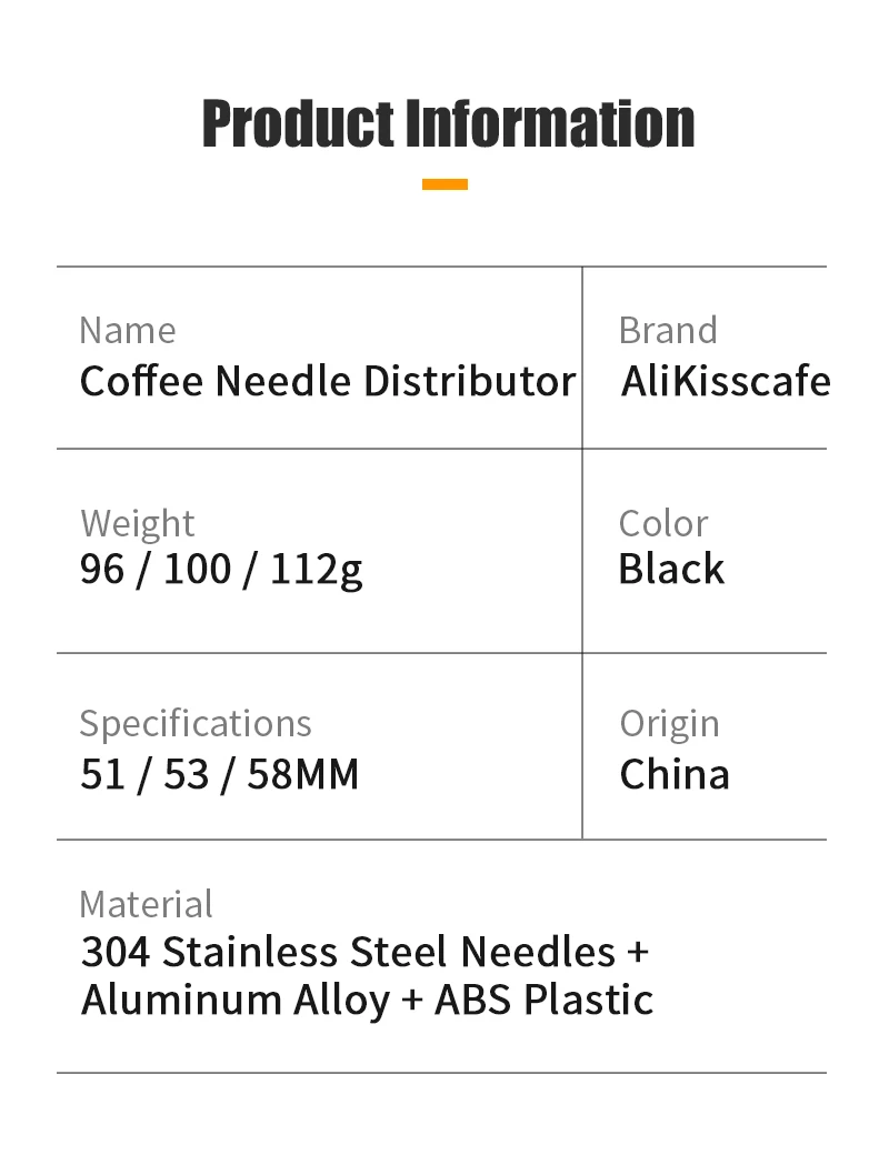 ALIKISSCAFE WDT Tools Rotary 51mm 54mm 58mm Espresso Rührer Nadel Distributor Magnetische Kaffeemaschine Zubehör Barista Werkzeuge – Detail 4