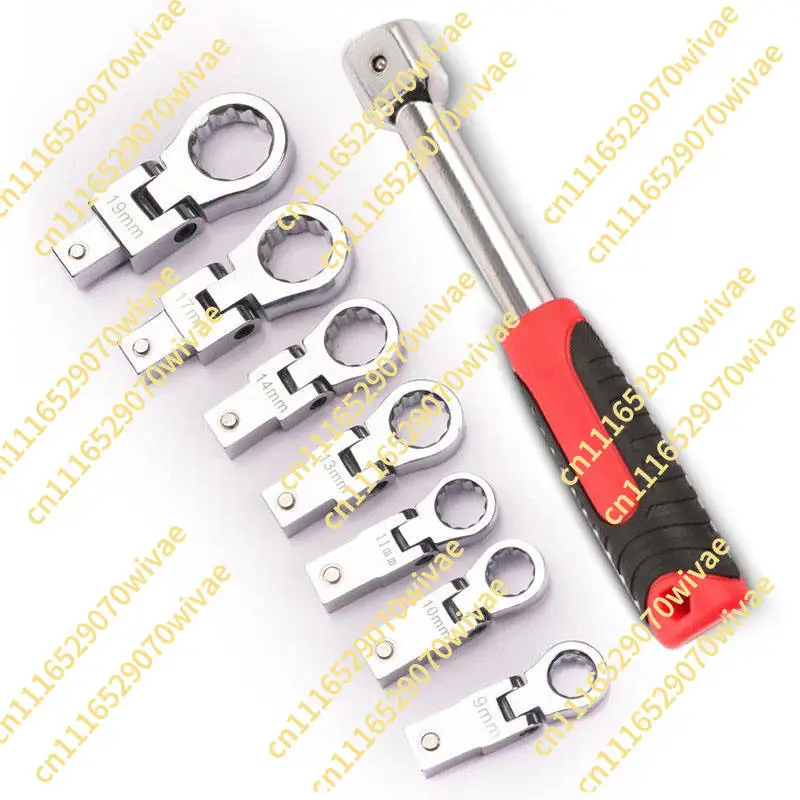 Interchangeable and Variable 8-20Pcs Ratchet Wrench Set 180 ° Swivel Head Sleeve Tool Kit for Car Bike Home Repair