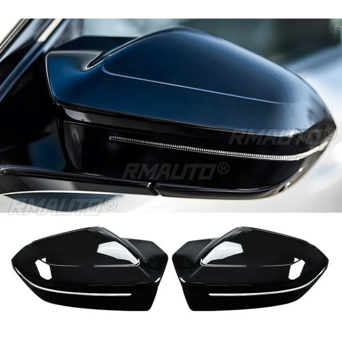 

For BMW 5 Series i5 2024-2025 Car Rearview Protect Side Mirror Cover Body Kit Rearview Mirror Cover Trim Car Accessories