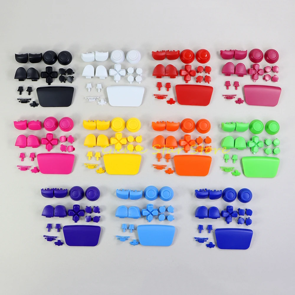 1 set completo di pulsanti in plastica per PlayStation5 PS5 V2.0 Controller Joystick Cap L1 R1 L2 R2 ABXY D-pad Kit chiave