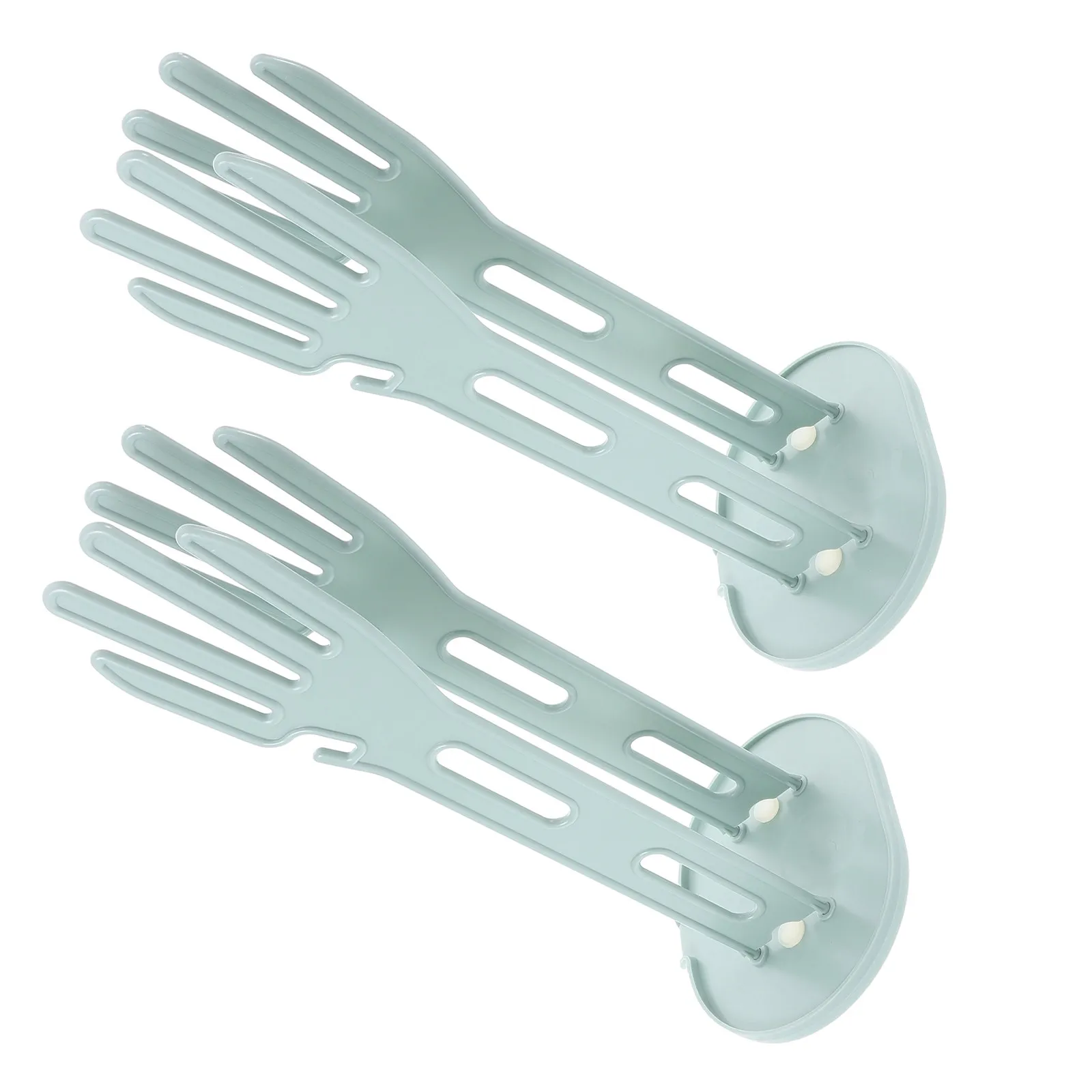 

2Pcs Kitchen Drain Hanging Glove Rack Modern Glove Drying Holder Dishwashing Gloves Organizer Household Cleaning Storage