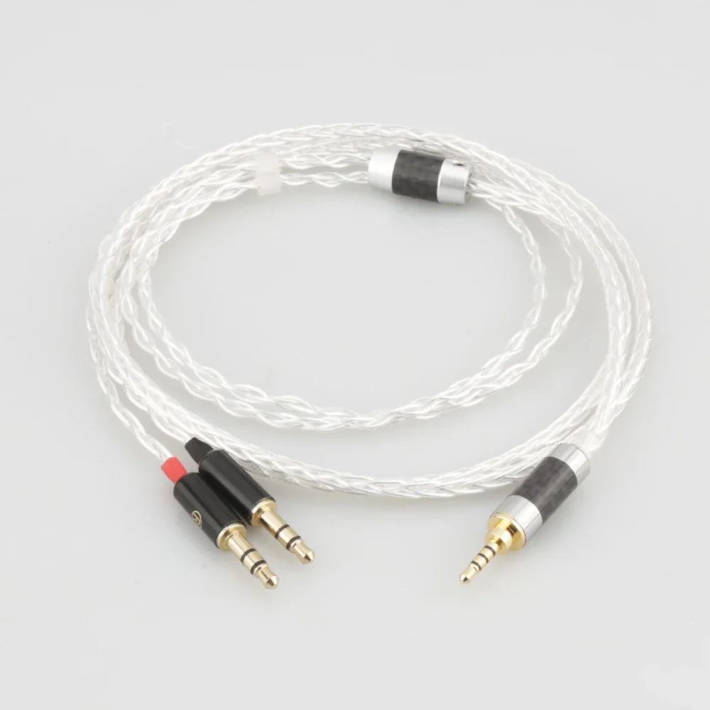 Audiocrast 2.5mm Balanced Silver Plated Upgrade Cable for HE400i HE1000 HE6 HE500 he560 EDX V2 Headphones