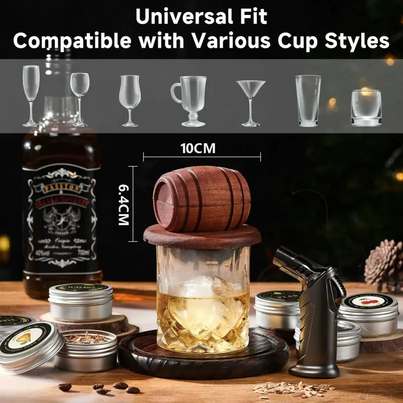 2026 Whiskey Smoking Set Traditional Cocktail Smoking Device Suitable For Cocktails And Vodka An Ideal Gift Choice For Birthdays