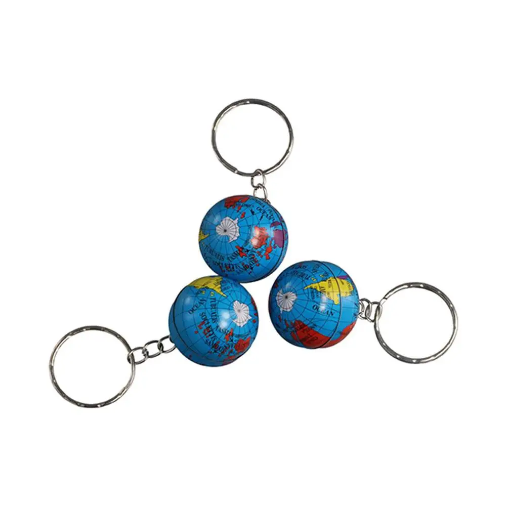 Newest Globe Keychains Geography Mini Earth World Key Pendant Handmade Planet Earth Planet Keyring Hanging Pendat