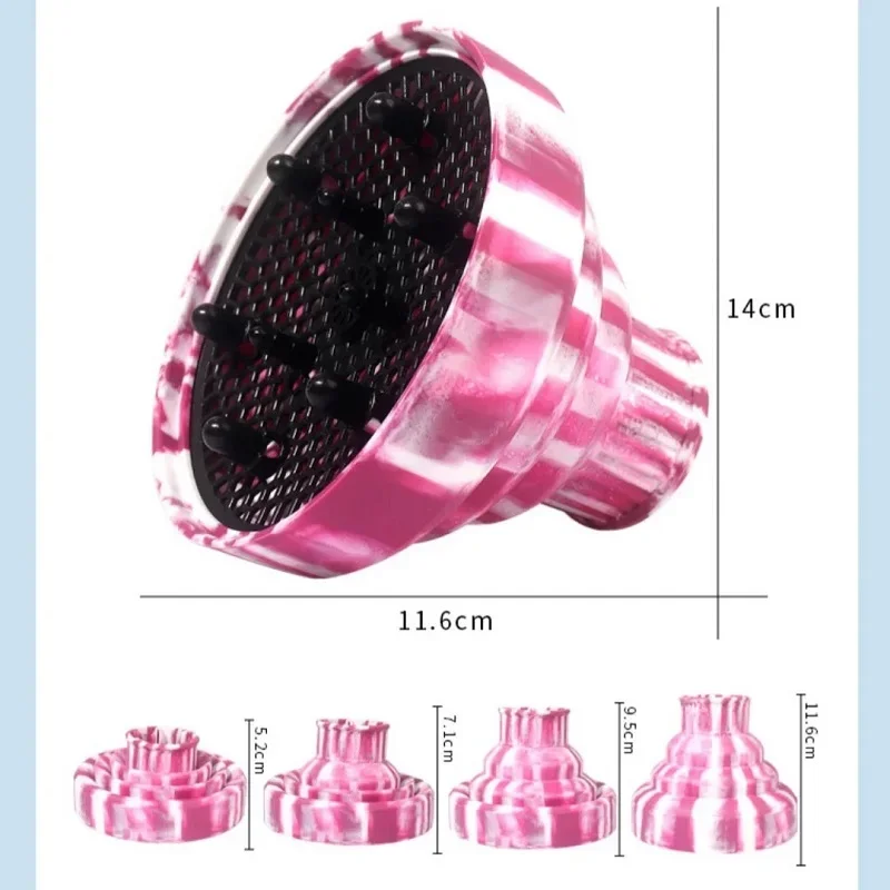 1 قطعة صالون التمويه سيليكون مجفف الشعر الناشر غطاء قابل للتعديل مقاومة للحرارة تشتت تجفيف أدوات تصفيف الشعر
