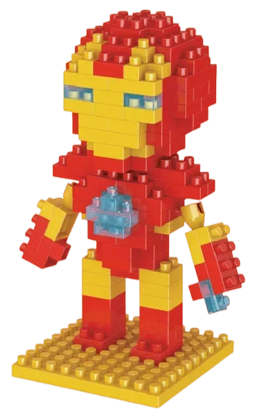 Hero Cartoon Micro Particle Building Blocks Children Assembly Toy Anime Action Figure Boy Girl Kid Gift Cute Toy Building Bricks