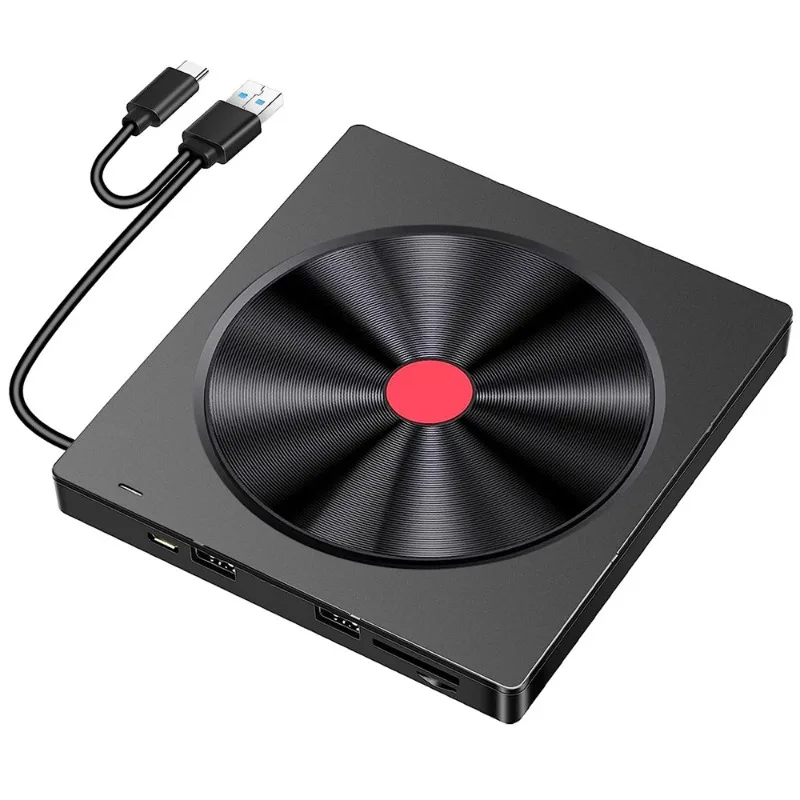 

Disc burner notebook computer universal dvd optical drive 5 in 1 card multi-function external optical drive