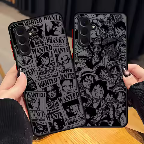Case for Samsung Galaxy A54 A52 A56 A22 A25 A26 A21s A73 A34 A24 A53 A35 A36 Back Phone Cover One Piece Luffy Zoro