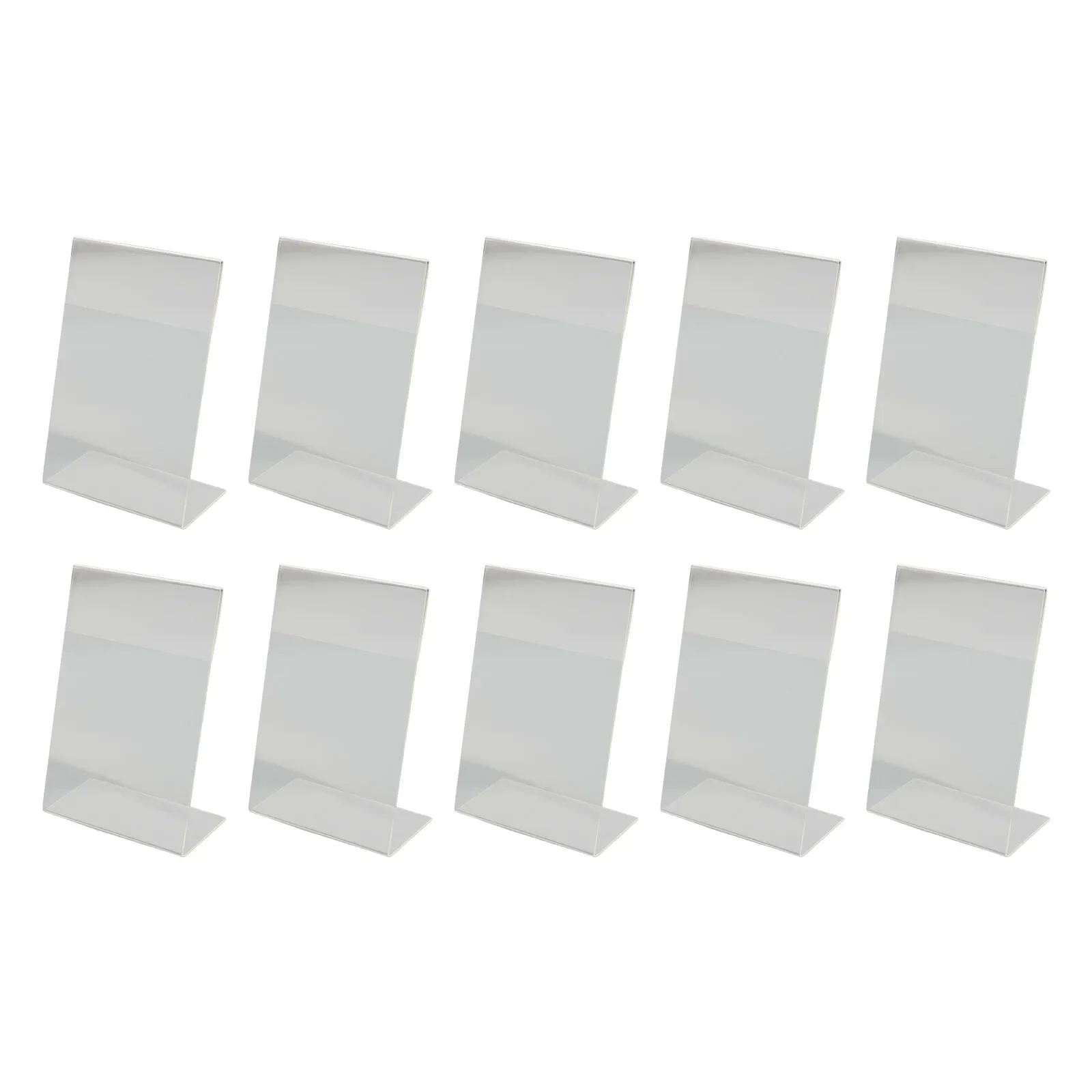 

10/20 Pcs A6 Clear Acrylic Display Stand For Office Desk Display Card Holder 10cm X 15cm Decorative Photo Supplies