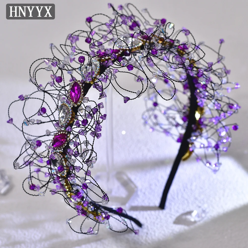 YouLaPan Exquisite Bridal Wedding Rhinestone Headbands Handmade Gorgeous Women's Banquet Party Elegant Hair Accessories YXA174