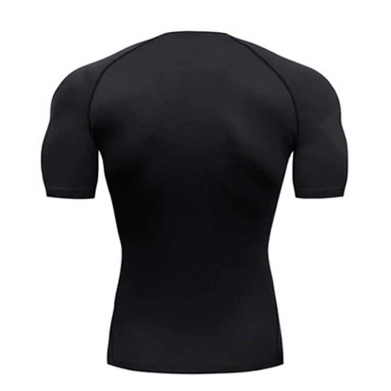 Cross Print Compression Shirts for Men Gym Workout Training Fitness Base Layer Quick Dry Athletic Tshirt Skinny Running T-shirts