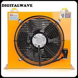 AH1012T-CA chłodnica hydrauliczny 24V/12V/220V/380V dźwig montowany na ciężarówce zmodyfikowany zbiornik paliwa chłodnica chłodząca chłodzona powietrzem chłodnica oleju