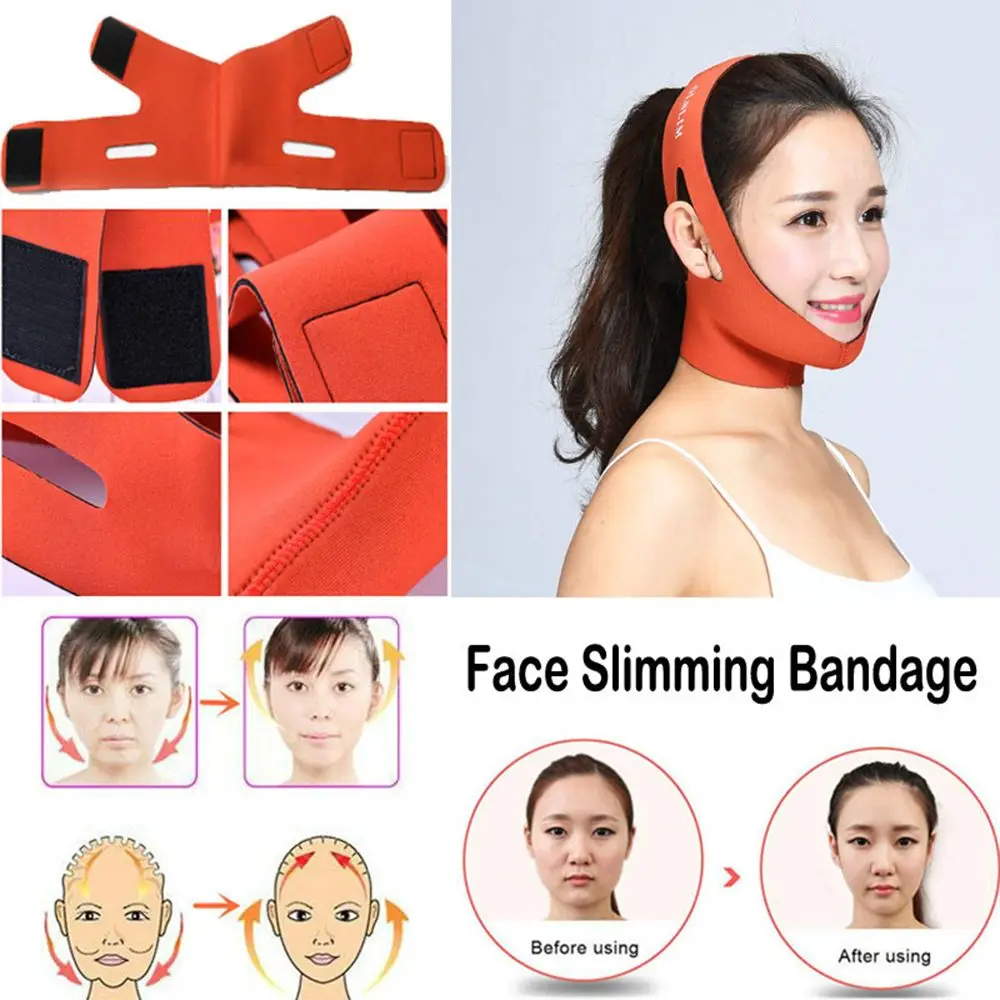 Anti Rimpel Dun Gezicht V-Line Lift Up Gezicht Afslankende Bandage Schoonheidstools Face-Lift Riem Gezichtsmassageapparaat