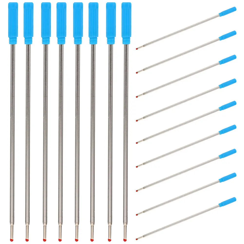 

30Pcs Blue Ballpoint Pen Refills Bulk Pack Reliable Performance Great for Office School Home Writing Practice Art Projects