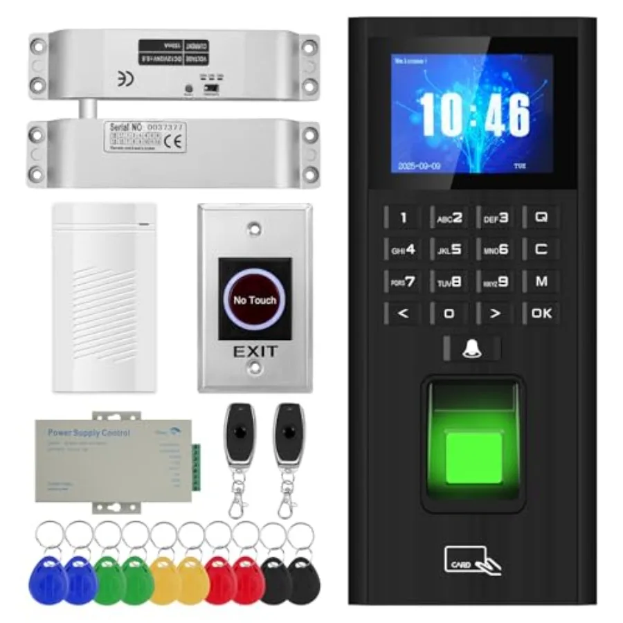 Biometric fingerprint access control system kit