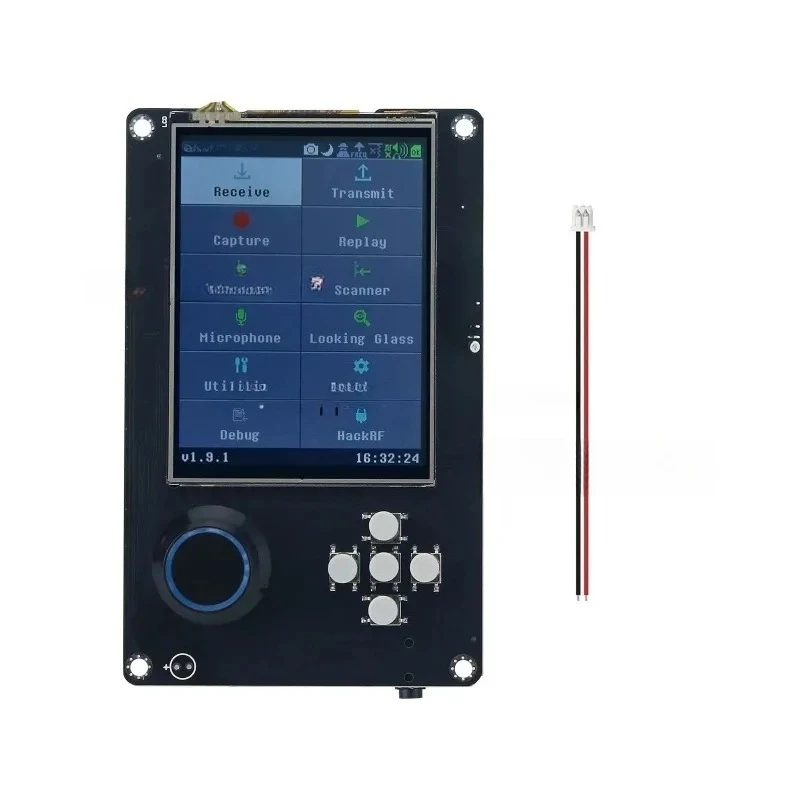 

PortaPack H2 for HackRF One SDR + 0.5ppm TCXO + 1500mAh Battery + 3.2" LCD Touch Display