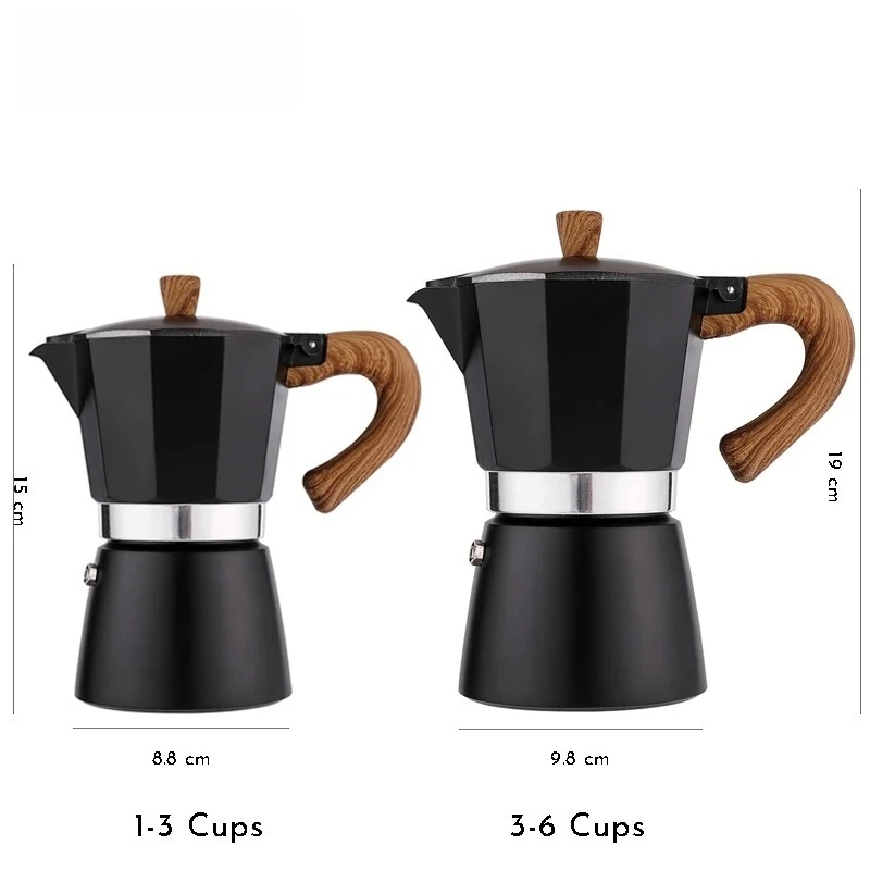 

Portable new Mocha pot, hand brewed octagonal coffee pot, household cooking utensil, outdoor camping, household multifunctional