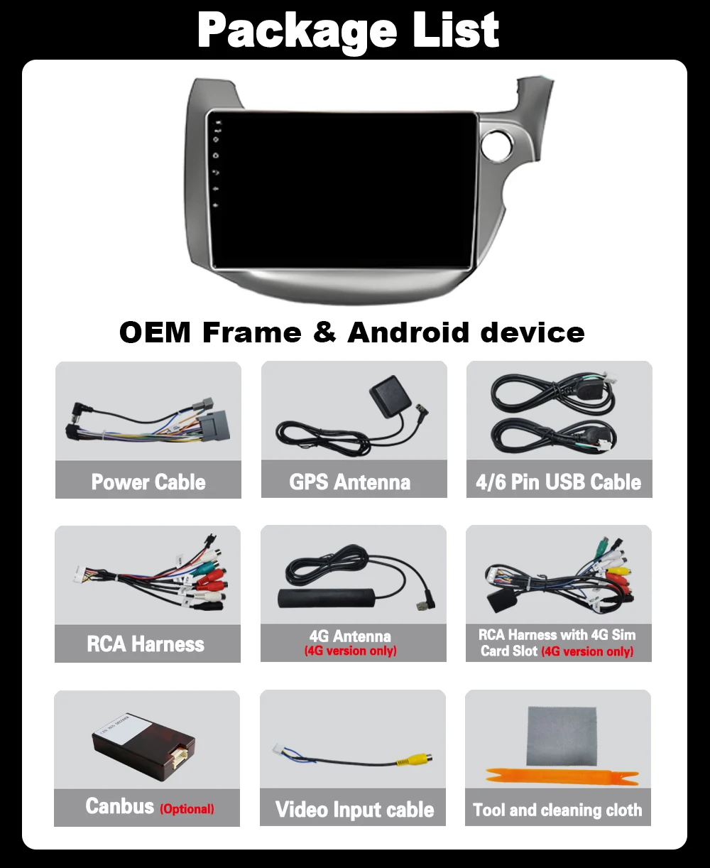 Android 15 Video Playe para HONDA FIT JAZZ 2008-2013 Radio de coche navegación Multimedia GPS inalámbrico Carplay unidad principal automática 2DIN 6