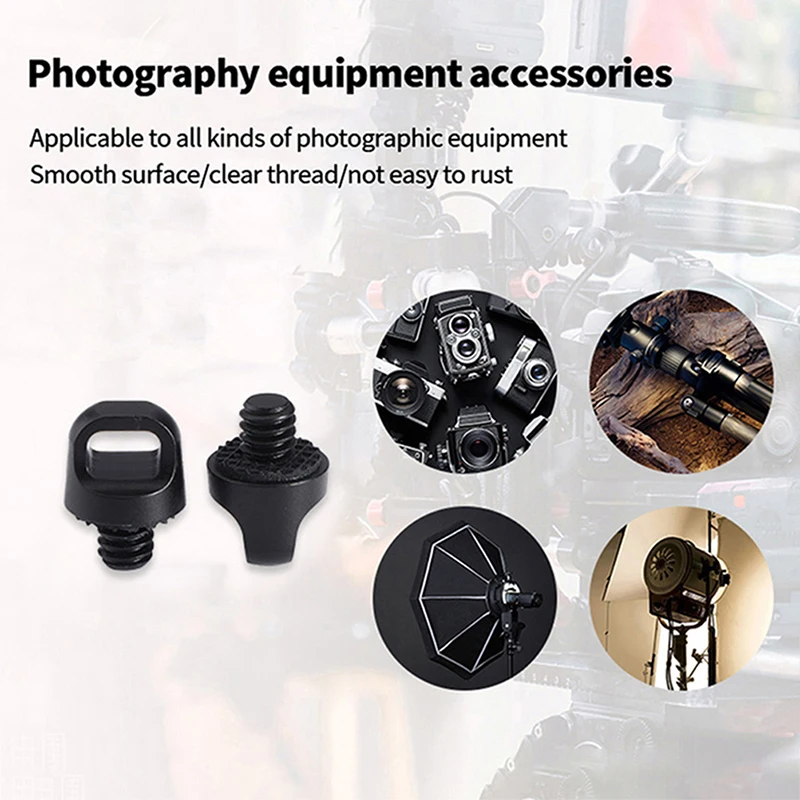 1/4 Inch Lanyard Screw D Ring Handle Shoulder Strap Mount Adapter Digital Camera Photo Studio Accessories for SLR Camera Tripod